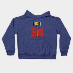 Syndergaard's Hammer (w/ Blue K) Kids Hoodie